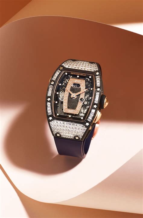 richard mille rm 037 with gem-set diamonds|Richard Mille RM 037 .